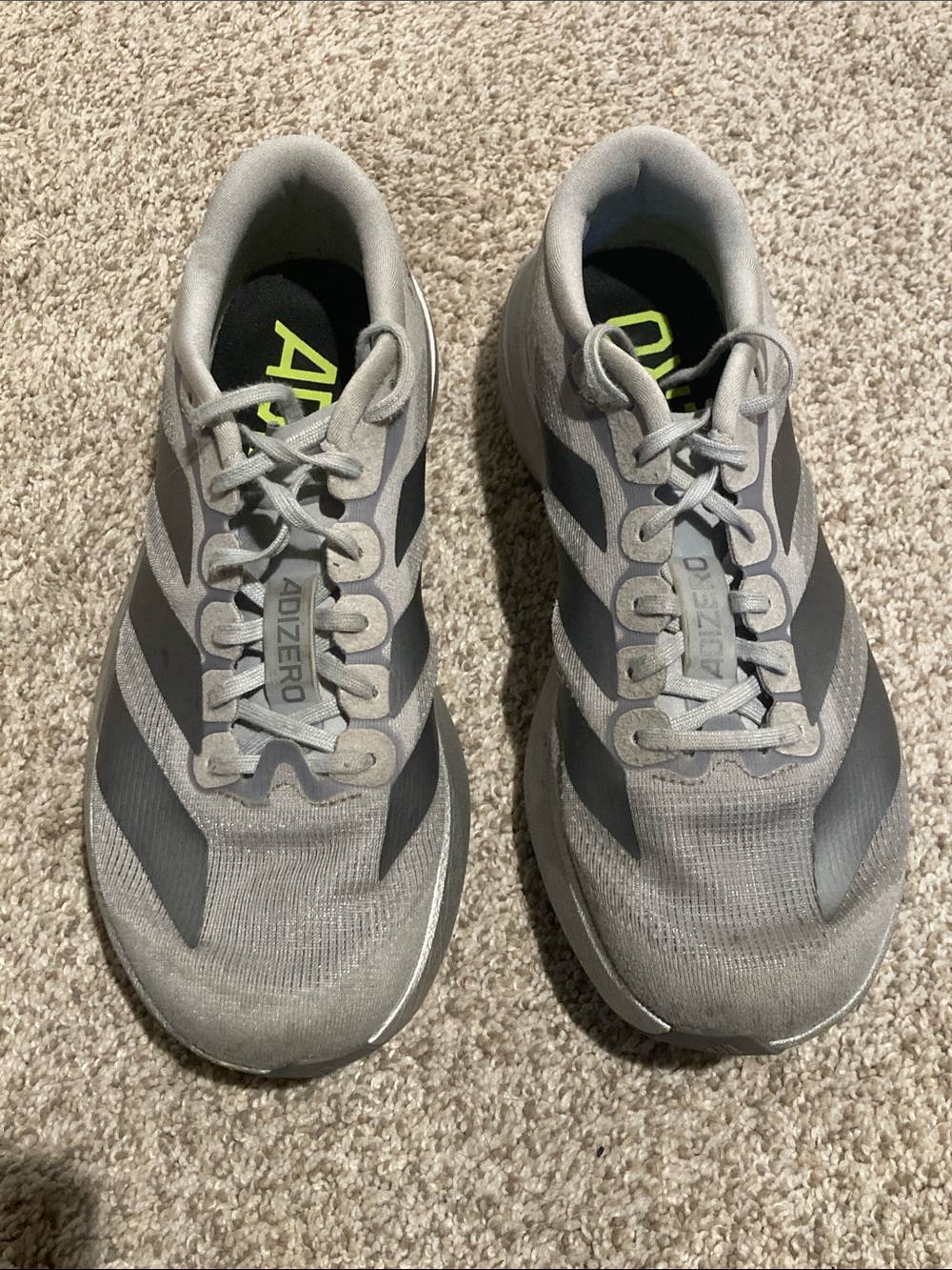 adidas Adizero Evo SL Running Shoes - Gray - Picture 2 of 10